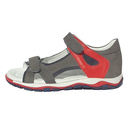Sandals Perlina, grey-red, size: 31, 32, 33, 34, 35, 36