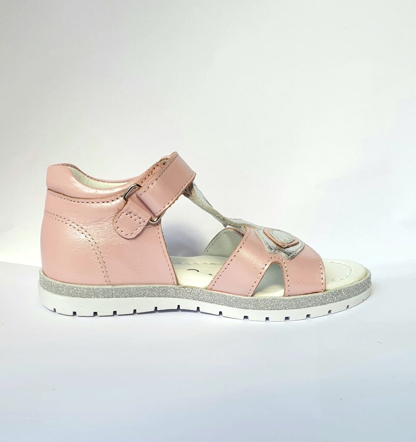 Sandals Perlina, with silver flamingo, size: 26, 27, 28, 29, 30